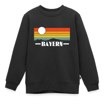 Bayern - Kinder Premium Organic Sweatshirt - Schwarz - Vorne - AI Model Kid Female (0cm)