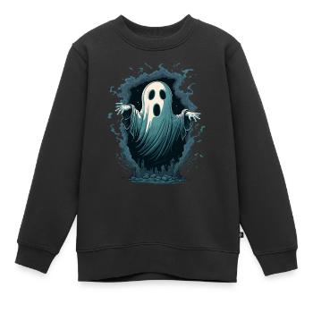 Portail fantôme - Sweat Premium enfant bio - noir - Devant - AI Model Kid Female (0cm)