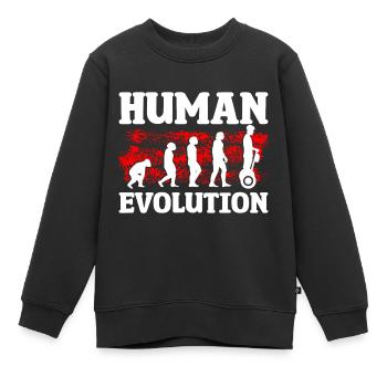 Roller Transport Freizeit Unternehmungen - Kinder Premium Organic Sweatshirt - Schwarz - Vorne - AI Model Kid Female (0cm)