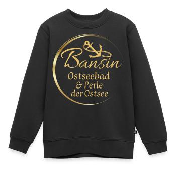Bansin - Baltic seaside resort & pearl of the Baltic Sea - Kids Premium Organic Sweatshirt - black - Front - AI Model Kid Female (0cm)