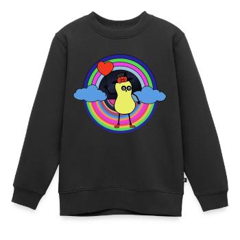 Peanut Dream Nut Kids Good Night Rainbow - Sweat Premium enfant bio - noir - Devant - AI Model Kid Female (0cm)