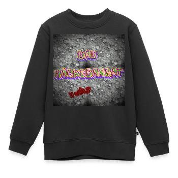 DAU HÄCKEBANGAT / HOCH 3 - Boutique WoW - 2023 - Sweat Premium enfant bio - noir - Devant - AI Model Kid Female (0cm)
