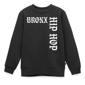 Bronx Hip Hop - Kinder Premium Organic Sweatshirt - Schwarz - Vorne - AI Model Kid Female (0cm)