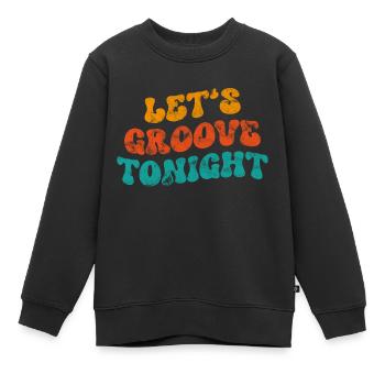 Groove ce soir - Sweat Premium enfant bio - noir - Devant - AI Model Kid Female (0cm)