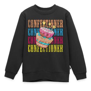 Kuchen Geschmack Meisterkonditor - Kinder Premium Organic Sweatshirt - Schwarz - Vorne - AI Model Kid Female (0cm)