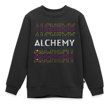 Chimiste magique de guérison d’alchimie - Sweat Premium enfant bio - noir - Devant - AI Model Kid Female (0cm)