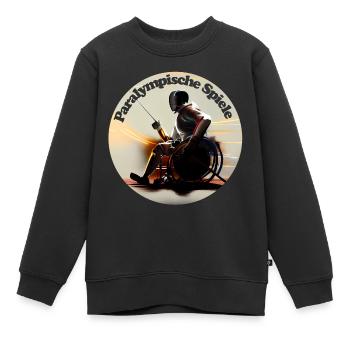 Les Jeux paralympiques ont lieu tous les quatre ans - Sweat Premium enfant bio - noir - Devant - AI Model Kid Female (0cm)