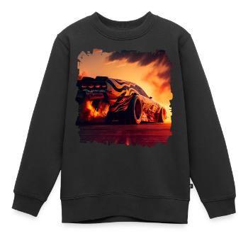 Beschleunigungsrennen ist ein Motorsport - Kinder Premium Organic Sweatshirt - Schwarz - Vorne - AI Model Kid Female (0cm)