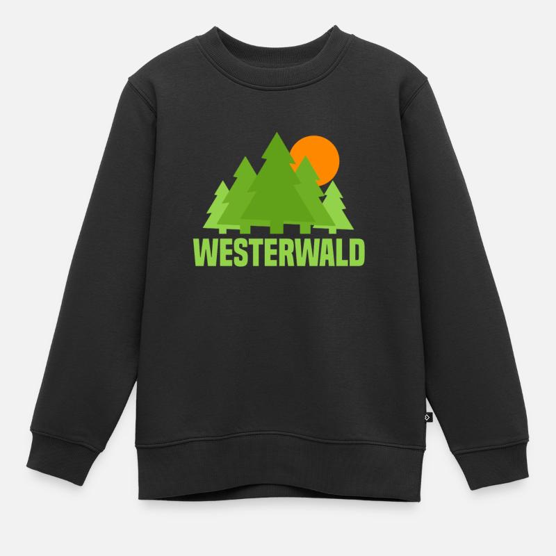 Westerwald - Kinder Premium Organic Sweatshirt - Schwarz