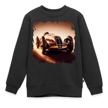 Classic Autorennen ist ein aufregendes Erlebnis - Kinder Premium Organic Sweatshirt - Schwarz - Vorne - AI Model Kid Female (0cm)
