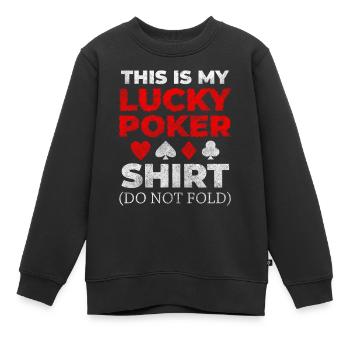 Kartenspiel Ass Doppelkopf All In - Kinder Premium Organic Sweatshirt - Schwarz - Vorne - AI Model Kid Female (0cm)