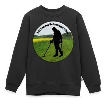 Der Detektor-Schwinger muss sich an Gesetze halten - Kinder Premium Organic Sweatshirt - Schwarz - Vorne - AI Model Kid Female (0cm)