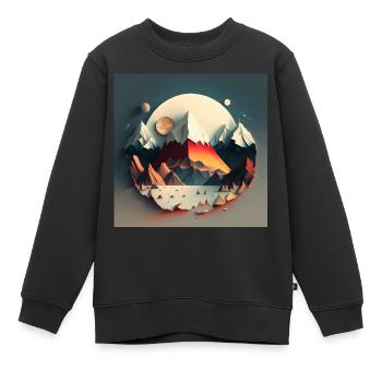 SURREAL - Kinder Premium Organic Sweatshirt - Schwarz - Vorne - AI Model Kid Female (0cm)