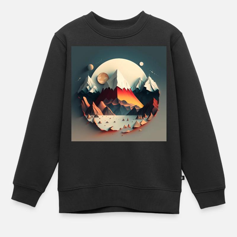 SURRÉEL - Sweat Premium enfant bio - noir