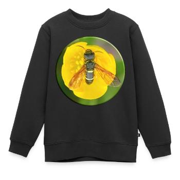 Insektenmimikry ist eine Tarnstrategie - Kinder Premium Organic Sweatshirt - Schwarz - Vorne - AI Model Kid Female (0cm)