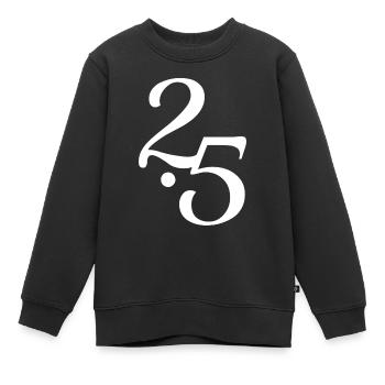 Conception humaine 2/5 Profil - Sweat Premium enfant bio - noir - Devant - AI Model Kid Female (0cm)