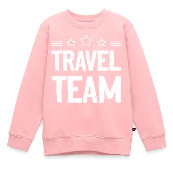 Équipe de voyage Vacances de voyage - Sweat Premium enfant bio - rose - Devant - AI Model Kid Female (0cm)