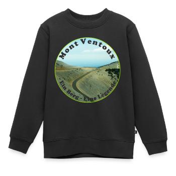 Mit dem Fahrrad über den Mont Ventoux - Kinder Premium Organic Sweatshirt - Schwarz - Vorne - AI Model Kid Female (0cm)