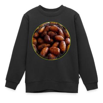 Anthropo-Entomophagie ist keine Krankheit - Kinder Premium Organic Sweatshirt - Schwarz - Vorne - AI Model Kid Female (0cm)