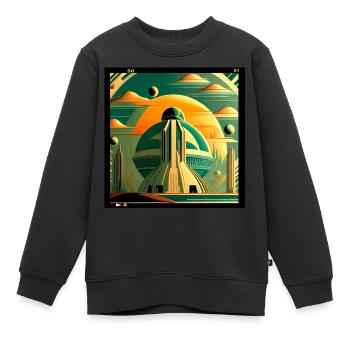 Alternatives Universum - Kinder Premium Organic Sweatshirt - Schwarz - Vorne - AI Model Kid Female (0cm)