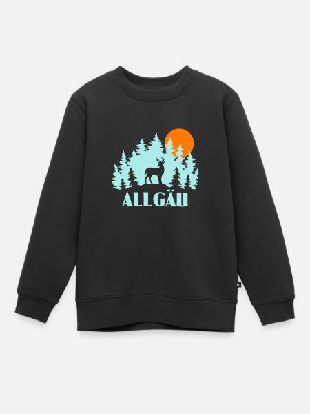 Allgäu - Kinder Premium Organic Sweatshirt - Schwarz