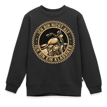 Ich Bin Nicht Alt Ich Bin Ein Klassiker Motorrad - Kinder Premium Organic Sweatshirt - Schwarz - Vorne - AI Model Kid Female (0cm)