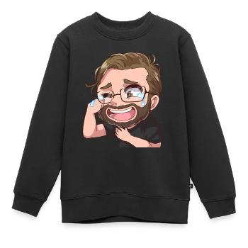 Lol Manny - Sweat Premium enfant bio - noir - Devant - AI Model Kid Female (0cm)
