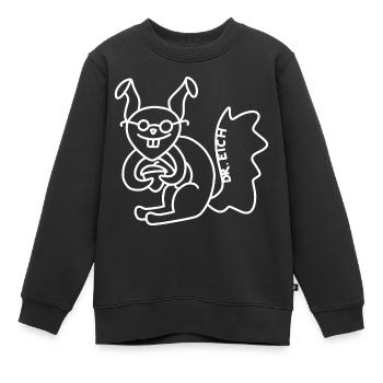 Anti-Zoo Dr. Eich - Kinder Premium Organic Sweatshirt - Schwarz - Vorne - AI Model Kid Female (0cm)