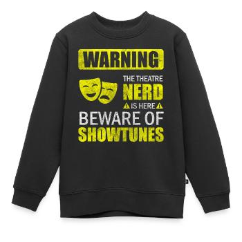Schauspieler Bühnenbild Theaterfreund Probe - Kinder Premium Organic Sweatshirt - Schwarz - Vorne - AI Model Kid Female (0cm)