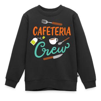 Cafeteria-Besatzung - Kinder Premium Organic Sweatshirt - Schwarz - Vorne - AI Model Kid Female (0cm)