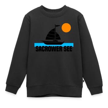 Sacrower See - Kinder Premium Organic Sweatshirt - Schwarz - Vorne - AI Model Kid Female (0cm)