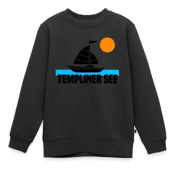 Templiner See - Kinder Premium Organic Sweatshirt - Schwarz - Vorne - AI Model Kid Female (0cm)