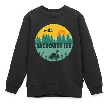 Sacrower See - Kinder Premium Organic Sweatshirt - Schwarz - Vorne - AI Model Kid Female (0cm)