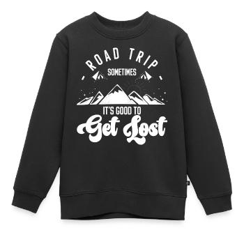 Roadtrip Sommer Tourist - Kinder Premium Organic Sweatshirt - Schwarz - Vorne - AI Model Kid Female (0cm)