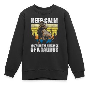 Horoskop Tierkreiszeichen Sternbild - Kinder Premium Organic Sweatshirt - Schwarz - Vorne - AI Model Kid Female (0cm)