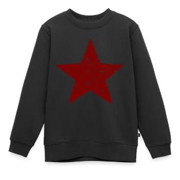 Der sozialistische Stern - Kinder Premium Organic Sweatshirt - Schwarz - Vorne - AI Model Kid Female (0cm)