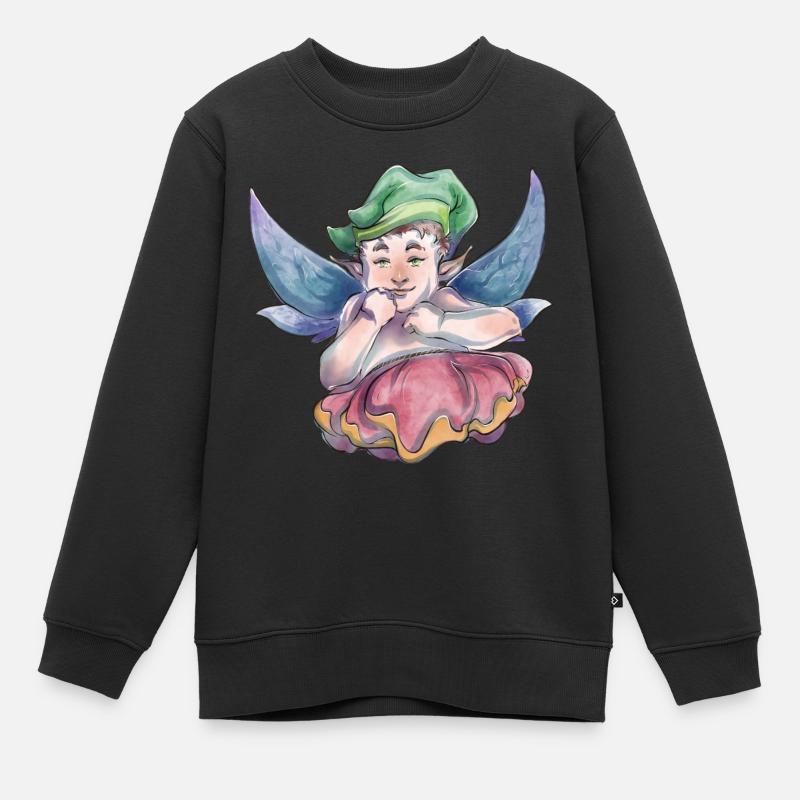 Bébé elfe - Sweat Premium enfant bio - noir