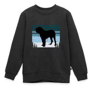 Alano Español Dog Lover Silhouette Vintage Sunset - Kinder Premium Organic Sweatshirt - Schwarz - Vorne - AI Model Kid Female (0cm)