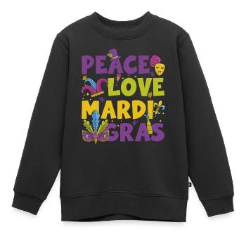 Défilé du parti Célébrez le mardi - Sweat Premium enfant bio - noir - Devant - AI Model Kid Female (0cm)