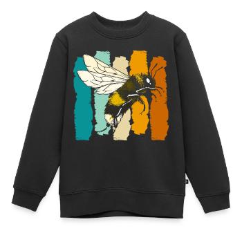 Beekeepers, bees, insects, world saviours - Kids Premium Organic Sweatshirt - black - Front - AI Model Kid Female (0cm)