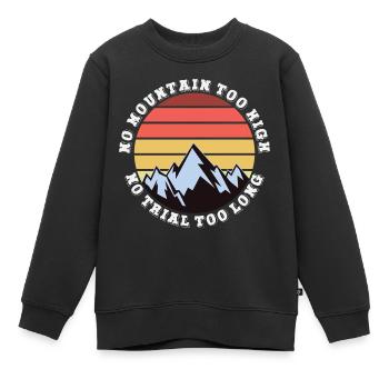Pas de montagne trop haute, pas trop longue - Sweat Premium enfant bio - noir - Devant - AI Model Kid Female (0cm)
