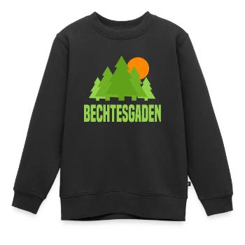 Berchtesgaden - Kinder Premium Organic Sweatshirt - Schwarz - Vorne - AI Model Kid Female (0cm)