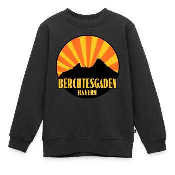 Berchtesgaden - Kinder Premium Organic Sweatshirt - Schwarz - Vorne - AI Model Kid Female (0cm)