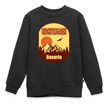 Berchtesgaden - Kinder Premium Organic Sweatshirt - Schwarz - Vorne - AI Model Kid Female (0cm)