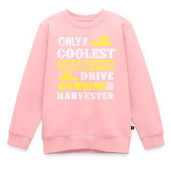 Récolter les légumes fermiers - Sweat Premium enfant bio - rose - Devant - AI Model Kid Female (0cm)
