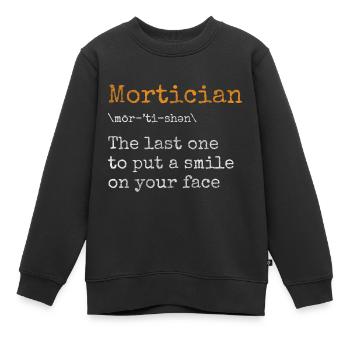 Bestatter Friedhof - Kinder Premium Organic Sweatshirt - Schwarz - Vorne - AI Model Kid Female (0cm)