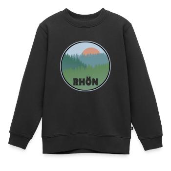Rhön - Kinder Premium Organic Sweatshirt - Schwarz - Vorne - AI Model Kid Female (0cm)