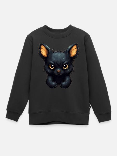 Super mignon Dog style rétro - Sweat Premium enfant bio - noir