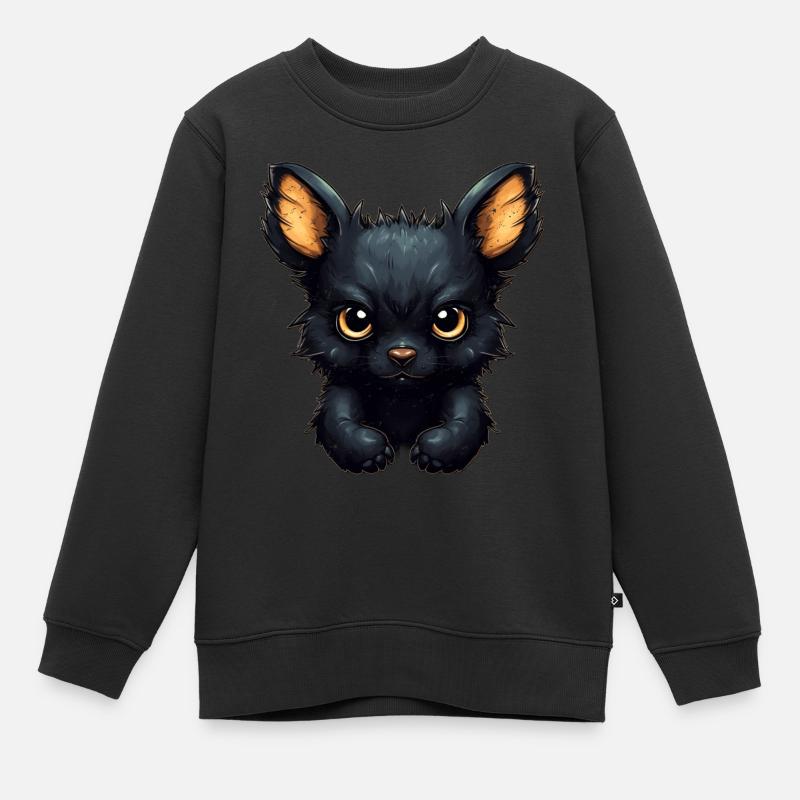 Super mignon Dog style rétro - Sweat Premium enfant bio - noir