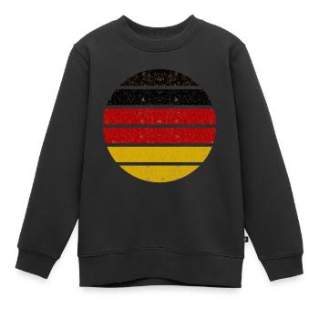 Les Allemands - Sweat Premium enfant bio - noir - Devant - AI Model Kid Female (0cm)